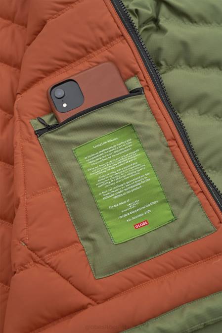 prime dūnu jaka Globe Brand olīvu D2ZH336 apģērbs