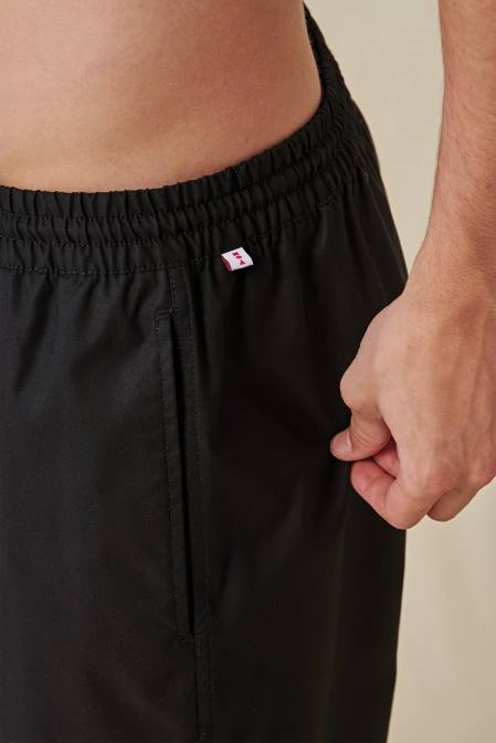 tīrs uzbriest poolshort Globe Brand melns D2ZH348 apģērbs