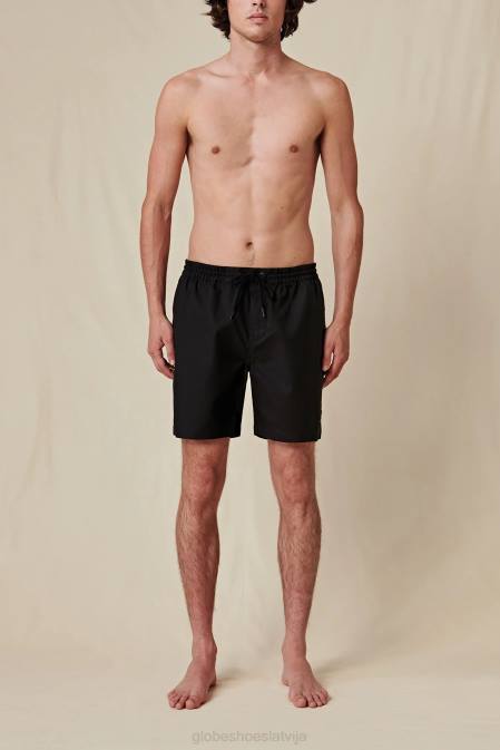 tīrs uzbriest poolshort Globe Brand melns D2ZH348 apģērbs