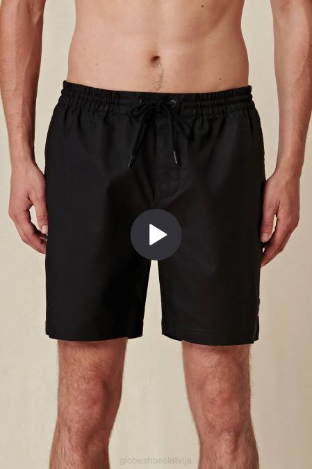tīrs uzbriest poolshort Globe Brand melns D2ZH348 apģērbs