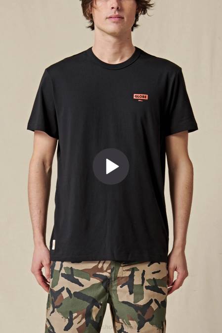 dzīvo zema ātruma tee Globe Brand melns D2ZH291 apģērbs