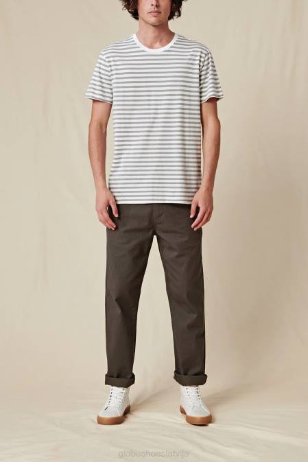 horizonta svītraina tee Globe Brand balts D2ZH292 apģērbs