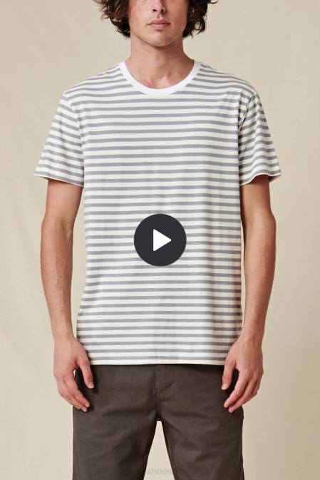 horizonta svītraina tee Globe Brand balts D2ZH292 apģērbs