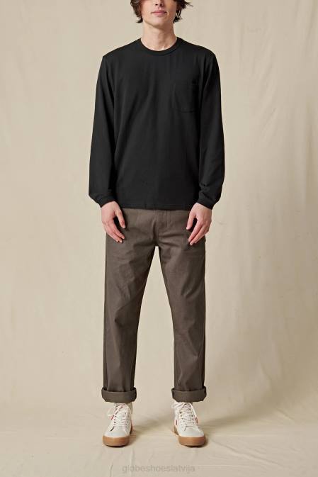 katru sasodīto dienu ls tee Globe Brand melns D2ZH294 apģērbs