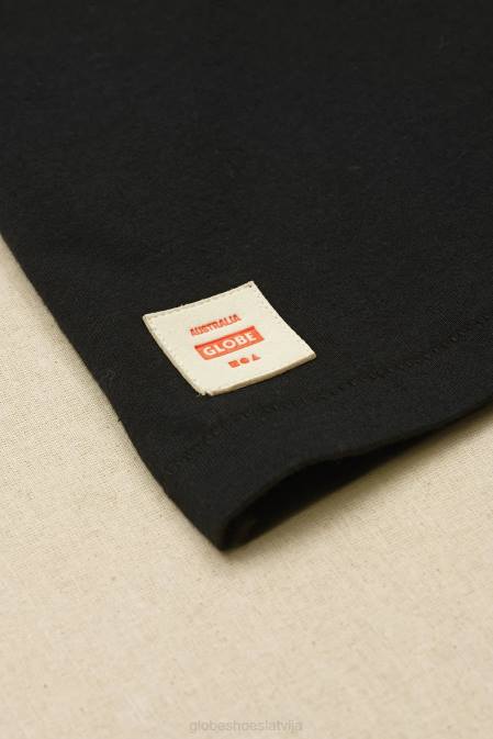 lv tee Globe Brand melns D2ZH301 apģērbs