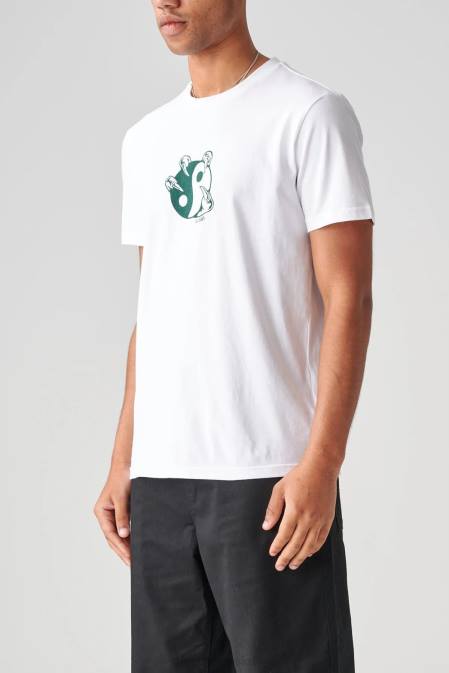 nesabalansēta tee Globe Brand balts D2ZH274 apģērbs