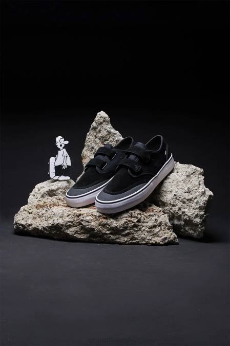 raiba ii siksniņa Globe Brand melns balts D2ZH22 kurpes