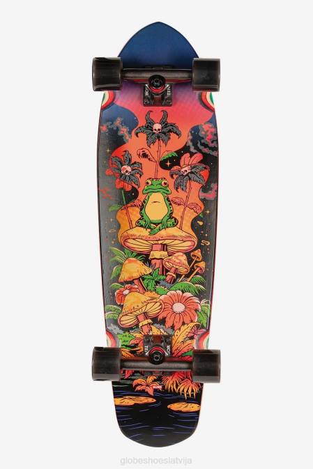 liels 32" kreiseris Globe Brand sarkans krupju stilbs D2ZH123 skrituļdēļi