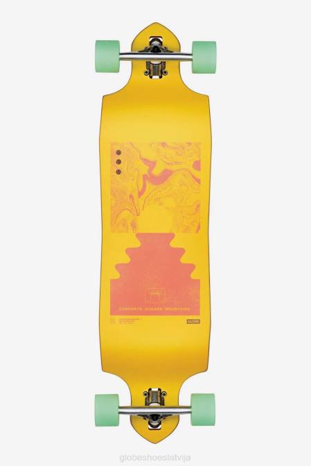 geminon micro-drop 37" longboard Globe Brand paisuma spēks/medus D2ZH141 skrituļdēļi