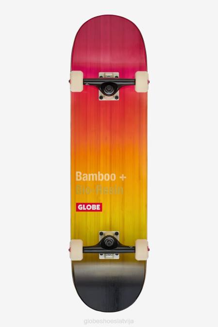 g3 bārs 8,25" pabeigts Globe Brand bambusa/rozā melna fade D2ZH170 skrituļdēļi