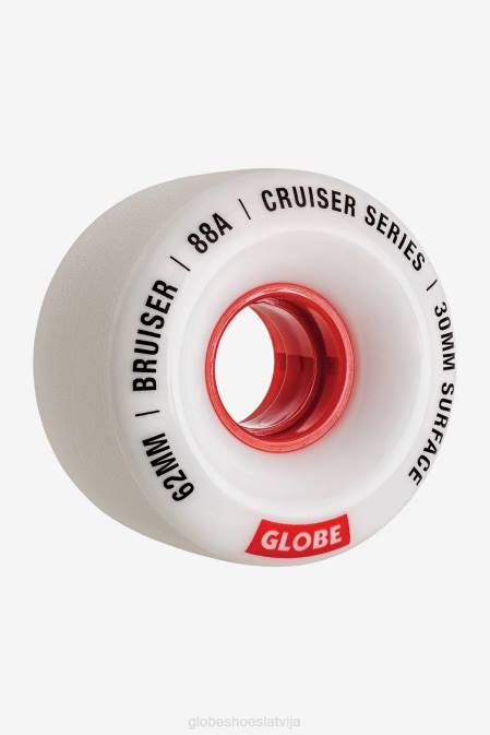 bruiser cruiser ritenis 62mm Globe Brand balts/sarkans/62 D2ZH252 skrituļdēļi
